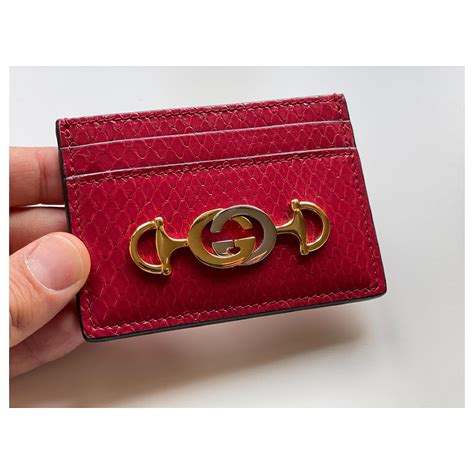 gucci zumi card holder|gucci card holder for women.